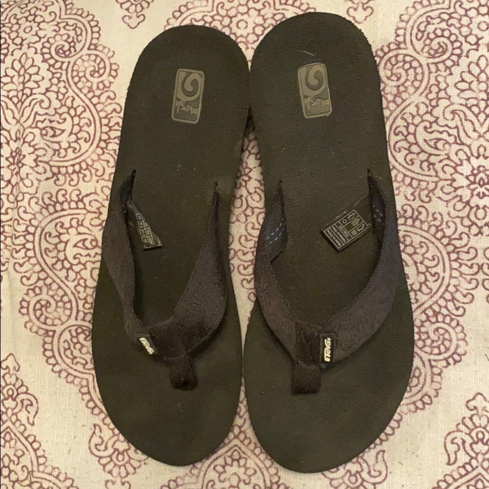 Teva mush sandals flip flops wedge